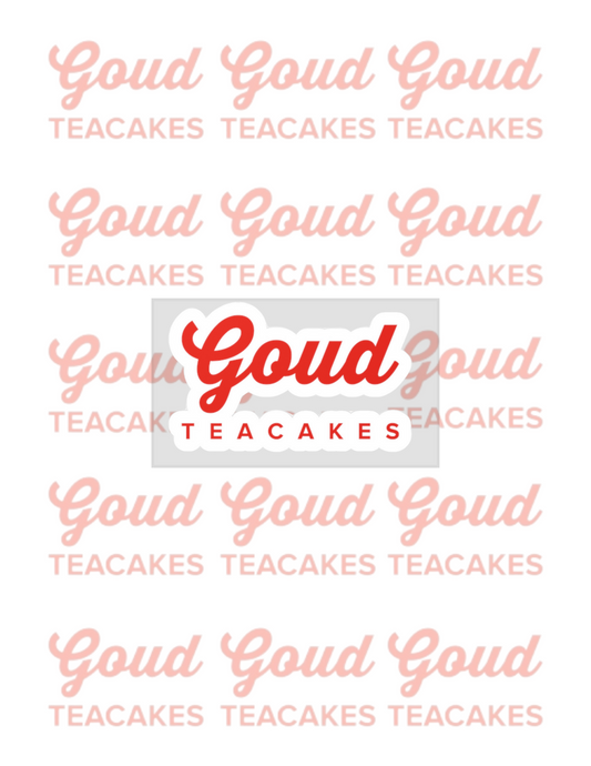Goud Teacake Sticker
